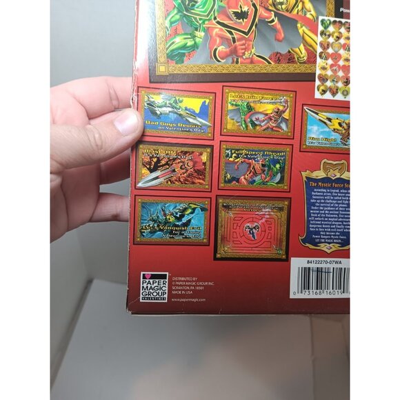 Vintage 32 Power Rangers Mystic Force Fold  Seal Valentines Paper Magic Group - Picture 4 of 4